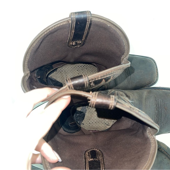 !SOLD! ARIAT Mens Brown Leather WorkHog Waterproof Western Cowboy Work Boots - Picture 13 of 14